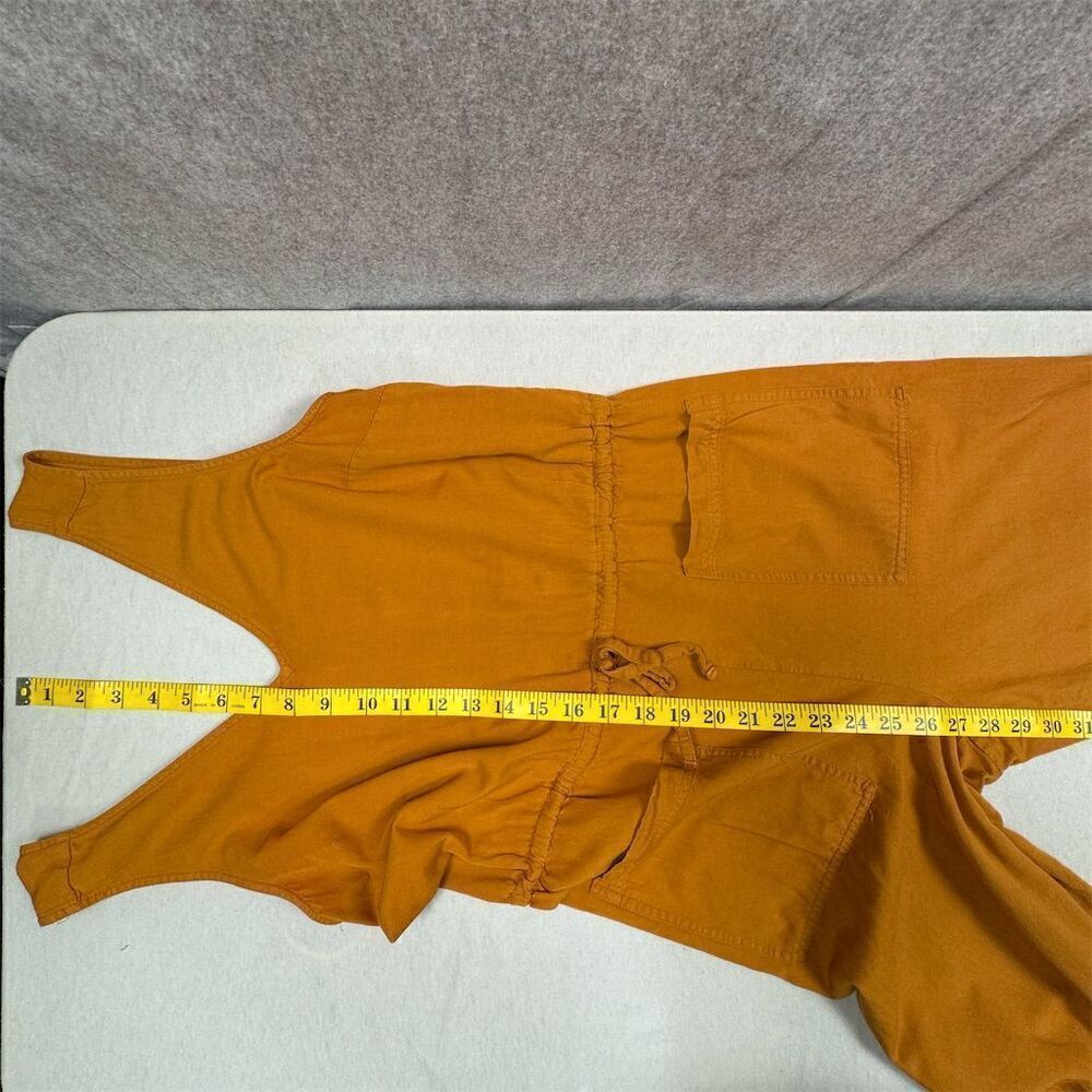 Old Navy Women's Sleeveless Jumpsuit mustard Yellow Size Medium Pockets - Picture 11 of 12